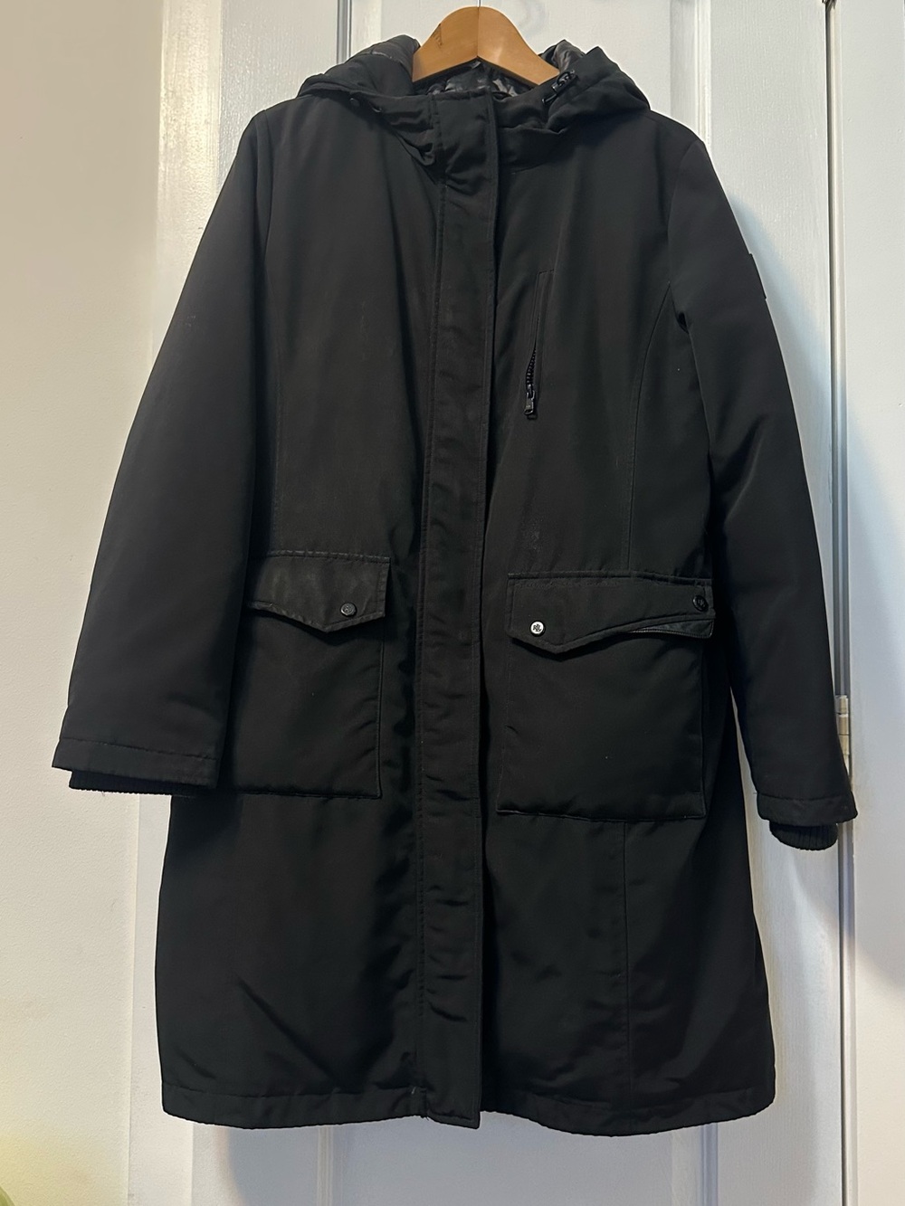 Ralph Lauren Black Hooded Puffer Parka
